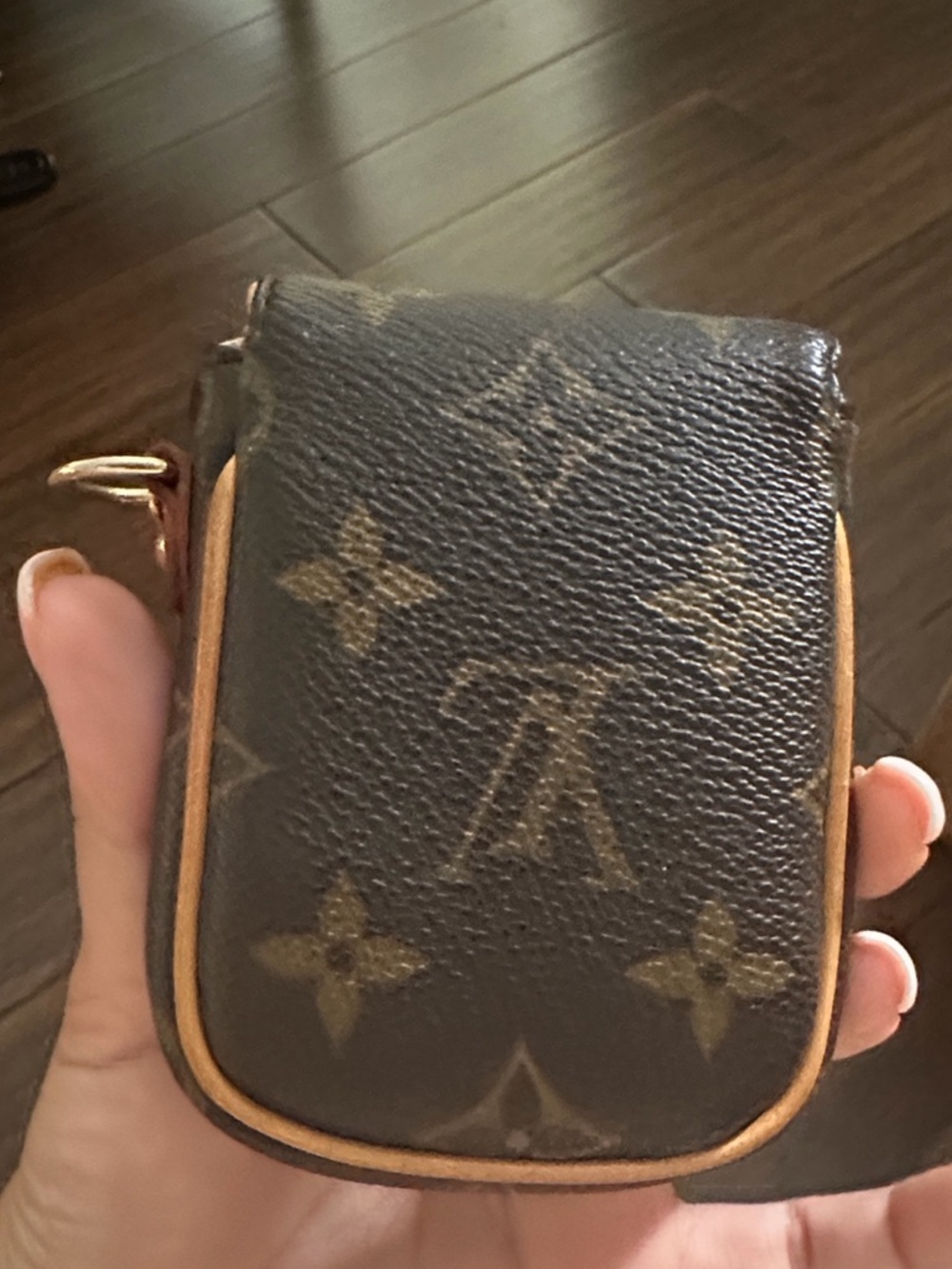 RARE✅LV POUCH LOUIS VUITTON KEY POUCH KEYCHAIN MINI POCHETTE LV lipstick pouch - Picture 14 of 17